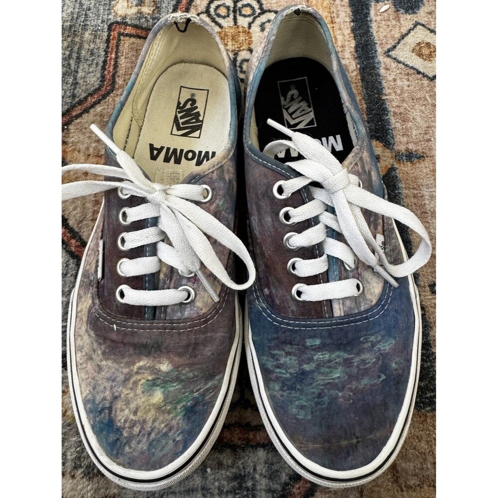 EUC Vans Authentic MoMA Claude Monet Art Museum Shoe Sneaker VN0A2Z5I18H M7.5 W9